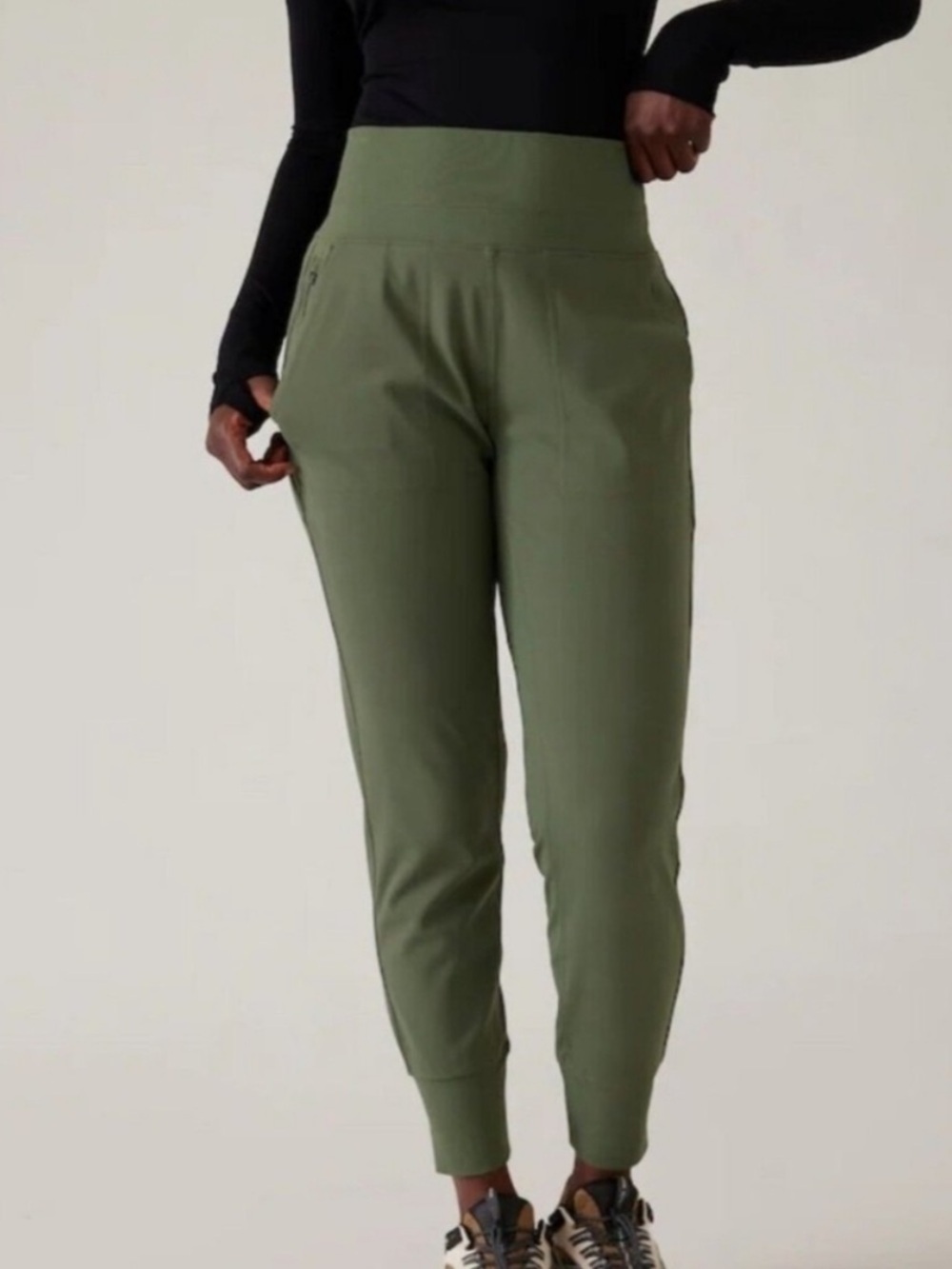 Athleta Venice High Rise Jogger Pants Fern Green Casual Athleisure Women’s XS